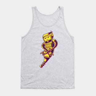 Robot illustration character Tank Top